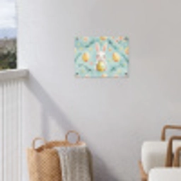 Konijn - Eieren - Takjes tuinposter los doek klein -sfeer8