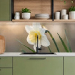 Narcis - Bloem - Minimalistisch keuken achterwand 2 middel -sfeer3