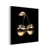 Kersen - Zwart - Goud - Chrome aluminium wit klein -3d
