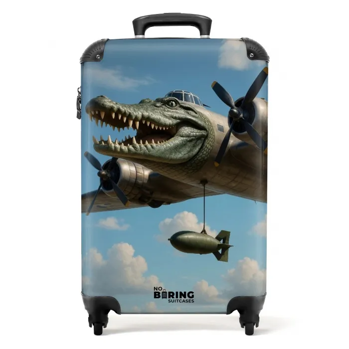 Bombardiro Crocodilo NBS - Handbagage koffer - Kinderen Unisex middel -productfoto_recht