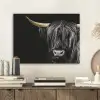 Schotse hooglander - Goud - Vacht - Dieren - Koe PET vilt klein -sfeer1