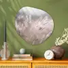 Graspluimen - Wind - Beige - Mistig Wandcirkel Organisch Plexiglas middel -sfeer2