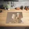 Subtiele Schoonheid in Bloei Inductie beschermer vinyl 3mm middel -sfeer5