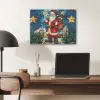 Kerstman - Glas - Kleurrijk PET vilt klein -sfeer5