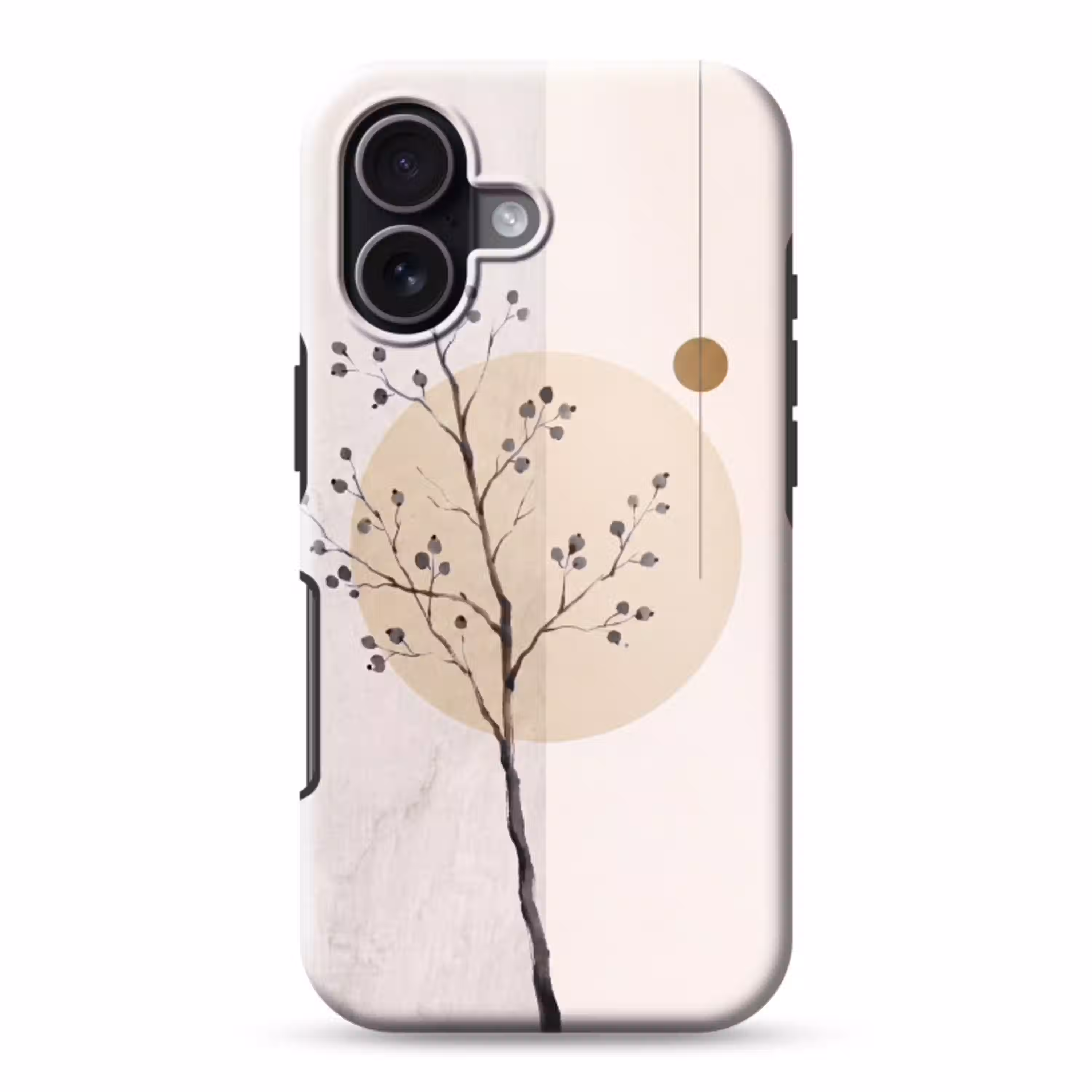 Plant - Abstract - Beige Toughcase MagSafe Apple iPhone 17 klein -3d