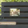 Bloesems - Wit - Zonnestralen -  Bloemblaadjes tuinposter los doek klein -sfeer3