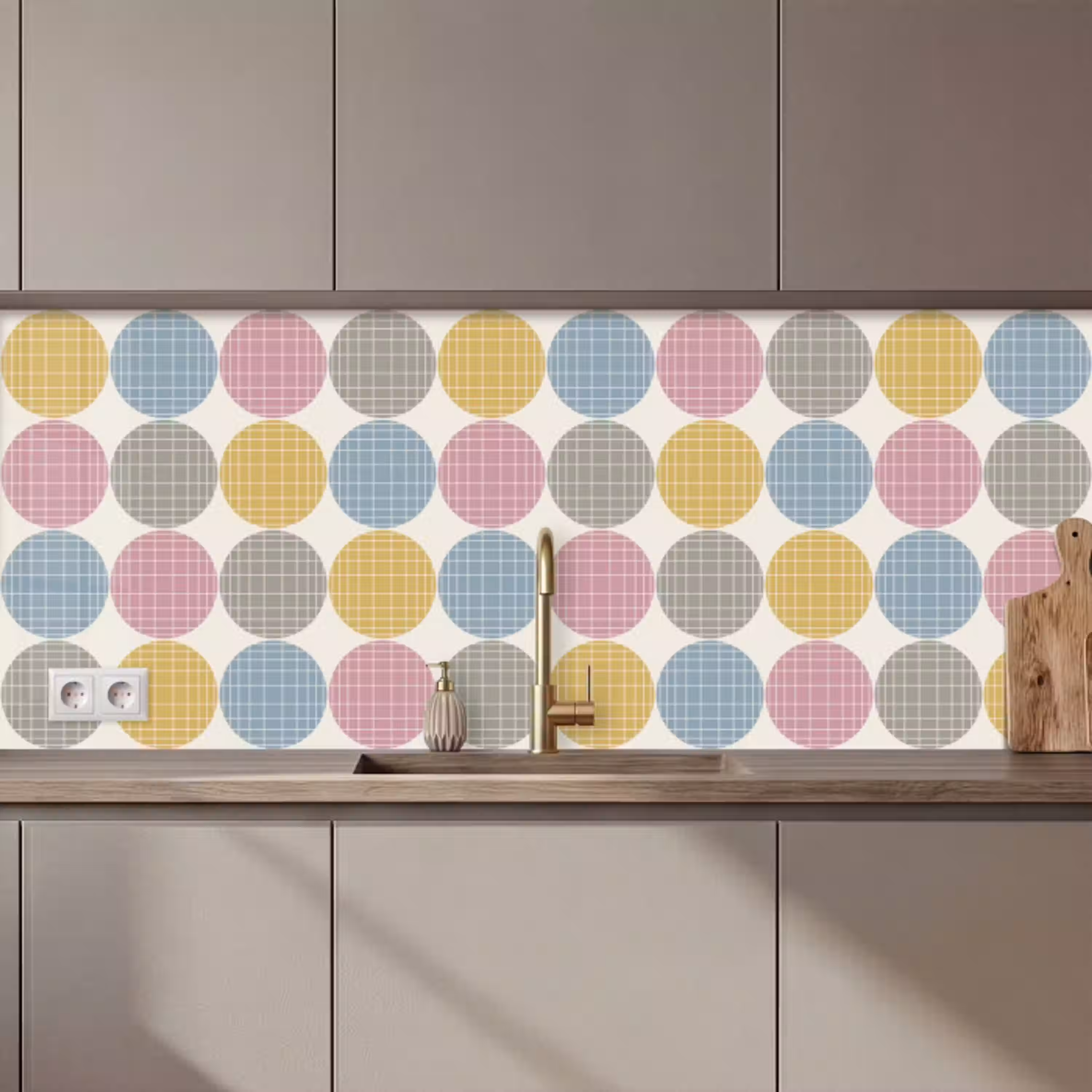Stippen - Lijn - Patroon keuken achterwand 2 middel 871 zz_3dshopping