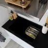 Sardines - Blik - Zwart - Vissen Inductie beschemer met haakjes klein -sfeer1