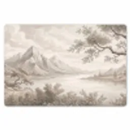Landschap - Bergen - Meer - Natuur Placemat vinyl groot -zzsfeer1_Kitchenyeah-website