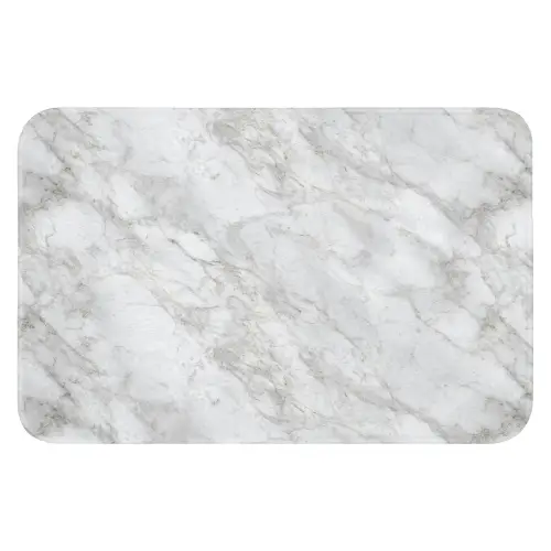 Grijs - Wit - Marmer Badmat klein 997 -3d
