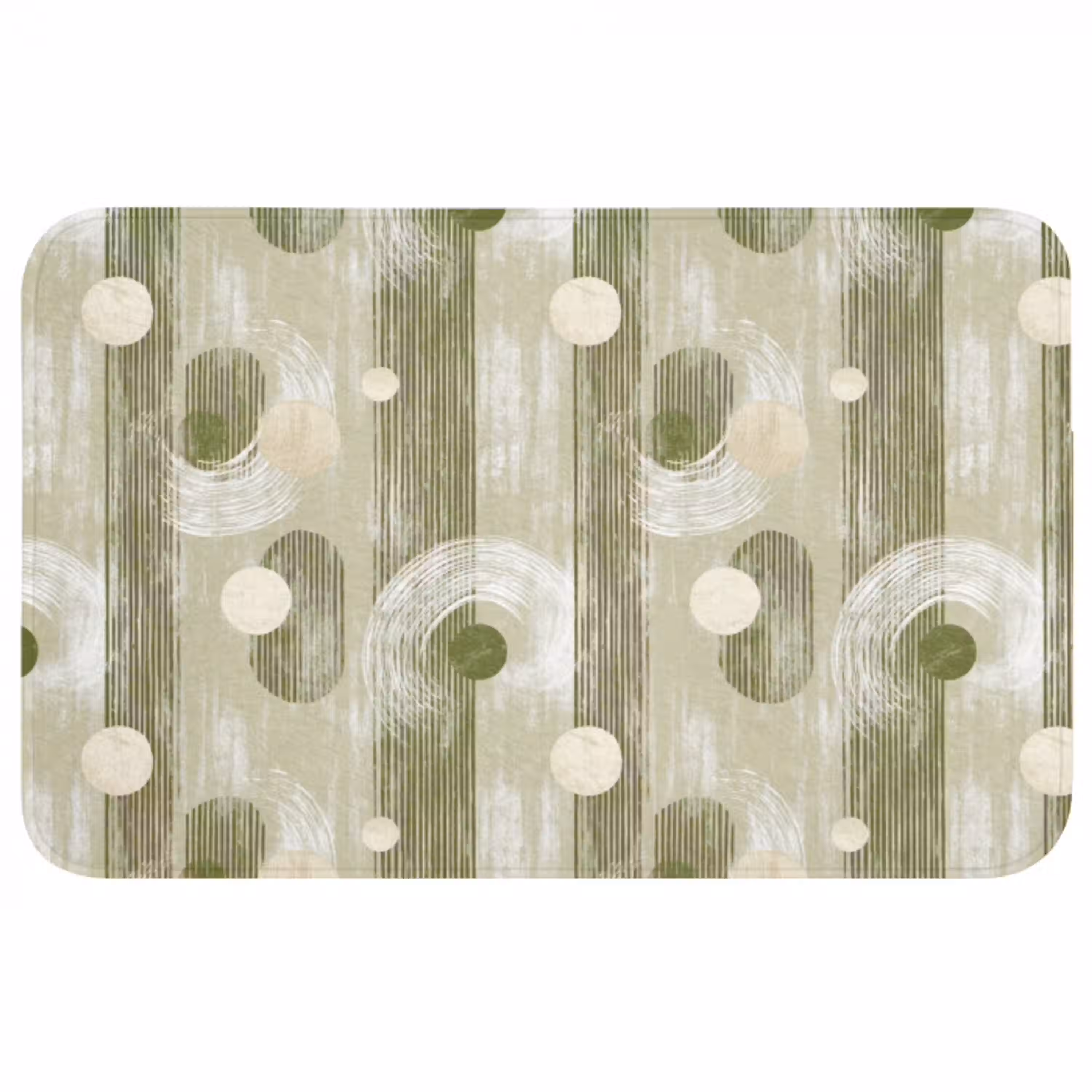 Artistiek - Modern - Groen WCmat middel 1009 -3d