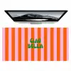 Strepen - Oranje - Verticaal - Ciao bella Muismat XXL klein -zzz3d