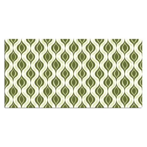 Patroon - Retro - Groen Muismat XXL klein 681 -3d_leeg