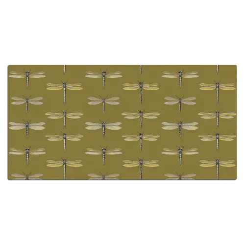 Libellen - Patroon - Groen Muismat XXL klein 681 -3d_leeg