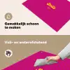 Smile - Stippen - Geel - Smiley - Roze Inductie beschemer met haakjes klein -ky-schoon-nl