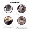 Paard - Springen - Modern Inductie beschermer vinyl 3mm middel -zzzzzzz-cc-werking