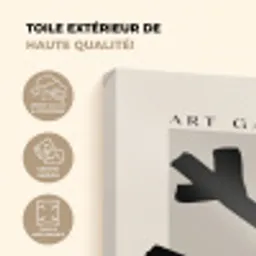 Sneeuwvlok - Kerstmis - Zwart - Feestdagen Tuinposter op houten frame 2 cm dik klein -zcloseup_fr