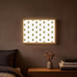 Bijen - Tijdloos - Wit Light Box met batterij (Wandlamp) middel 907 -sfeer4