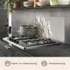 Pluimen - Beige - Minimalistisch keuken achterwand spatscherm klein -usp_NL
