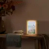 Vuurtoren - Klif - Zee - Bloemen Light Box met kabel (Tafellamp) klein -sfeer4