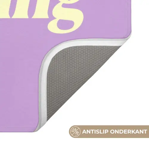 Oh darling - Hart - Paars Badmat klein -USP_AntislipNL