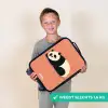 Panda - Slapen - Oranje Kinderkoffer - Zwart klein -sfeer4_NL