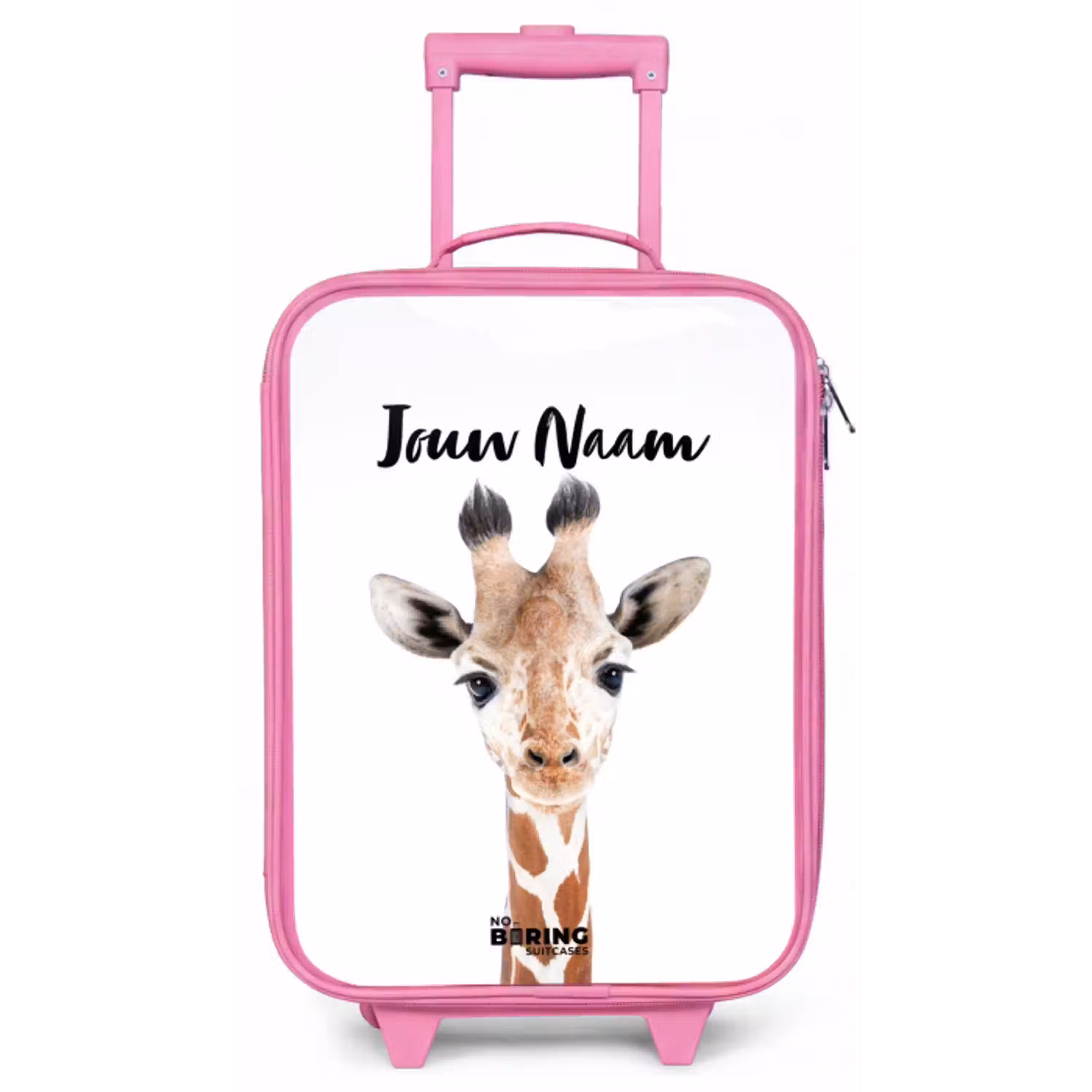 Gerrie Giraffe Kinderkoffer - Roze klein -zz3dotto
