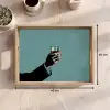 Arm - Glas - Pak - Blauw Dienblad Rechthoek middel -USP_Formaat