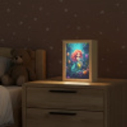 Zeemeermin - Bloemen - Onderwater - Meisjes - Kind Light Box met kabel klein -sfeer1_kind