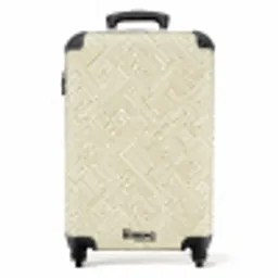 Geometrisch - Lijnen - Groen NBS - Handbagage koffer - Volwassenen Unisex middel -productfoto_recht
