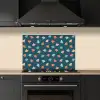 Zee - Dieren - Donkerblauw - Schelpen keuken achterwand spatscherm klein 900 -sfeer1