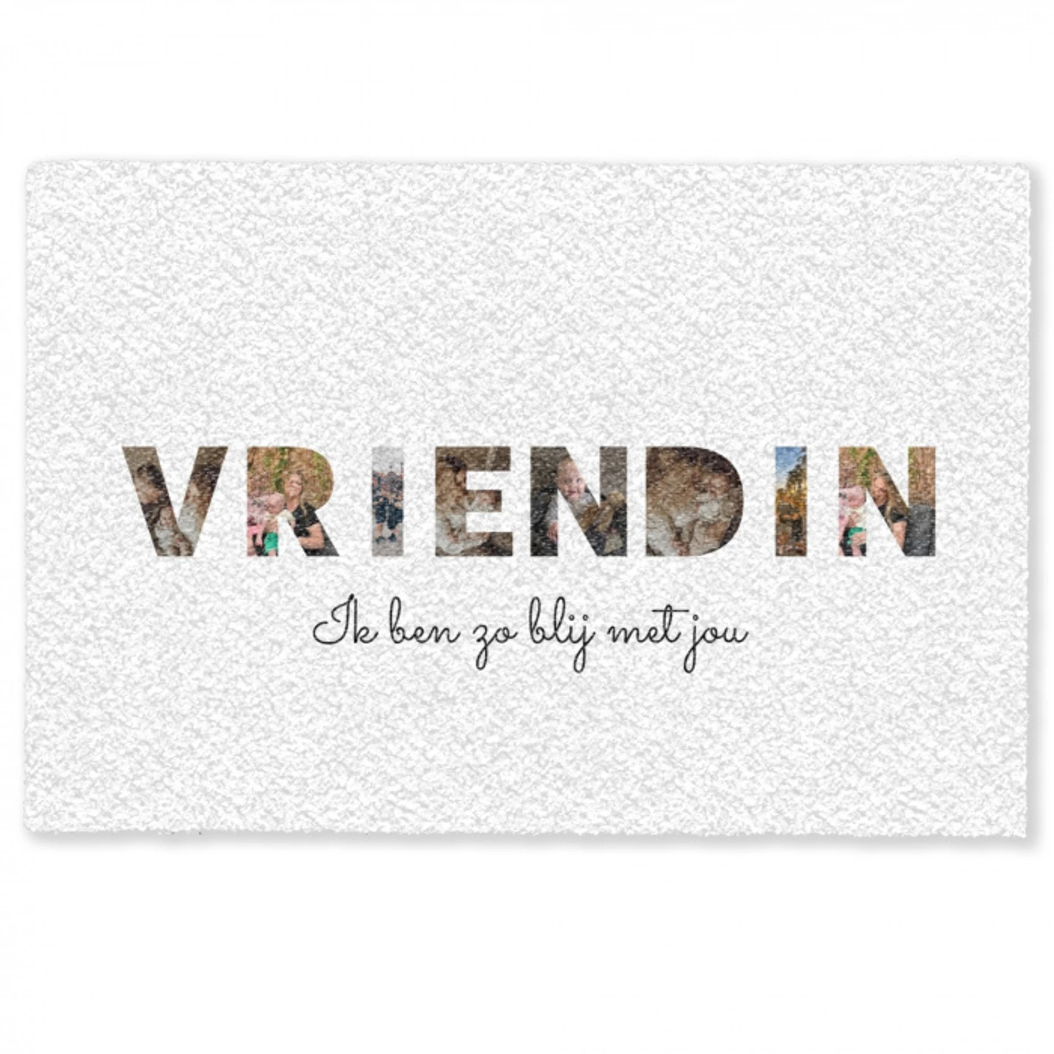 Vriendin - Lettercollage Deurmat klein -zkaufland3d