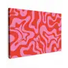 Abstract - Patroon - Rood - Roze - Minimalistisch canvas 2cm klein -z3d