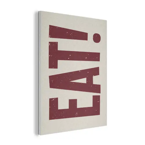 Red - Eten - Vintage - Decoratie PET vilt klein -3d