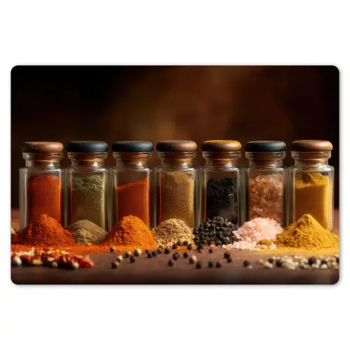 Potjes - Kruiden - Specerijen - Korrels Placemat vinyl groot -zzsfeer1_Kitchenyeah-website