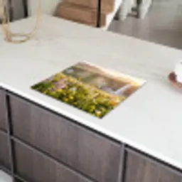 Vlinders - Waterval - Bloemenveld Inductie beschermer vinyl 3mm middel -sfeer8