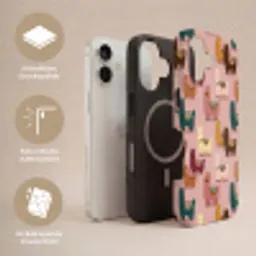 Alpaca's - Patroon - Kleurrijk Toughcase MagSafe Apple iPhone 17 klein 1017 -USP_Lagen_DE
