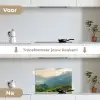 Rijstvelden - Bergen - Groen - Natuur keuken achterwand spatscherm klein -voor_na_NL