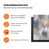 Penseelstreken - Schilderij - Beige Inductie beschermer vinyl 3mm klein -zzzzzzz-td-ups