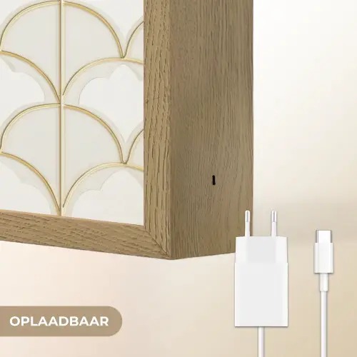 Mozaïek - Bogen - Goud Light Box met batterij (Wandlamp) middel 907 -USP_websiteoplaadbaarNL