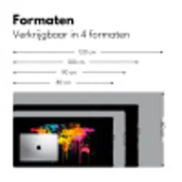 Wereldkaart - Verf - Kleurrijk - Graffiti - Wereld Muismat XXL klein -sfeer5