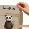 Panda - Blauwe bloemen - Zachtheid Light Box met kabel (Kinderlampje) klein -USP_websiteprintNL