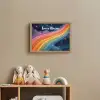 Regenboog - Sterrenhemel - Kleurrijk Light Box met batterij (Wandlamp kind) middel -sfeer2_kind
