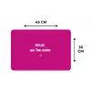 Focus - Smiley - Roze Placemat vinyl groot -specs