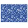 Bubbels - Patroon - Blauw Deurmat klein -zkaufland3d