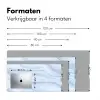 Marmer - Golf - Blauw - Patronen - Marmerlook - Pastel Muismat XXL klein -sfeer5