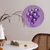 Druif - Disco - Glitter - Paars Akoestische PET Vilt - Rond klein -sfeer3