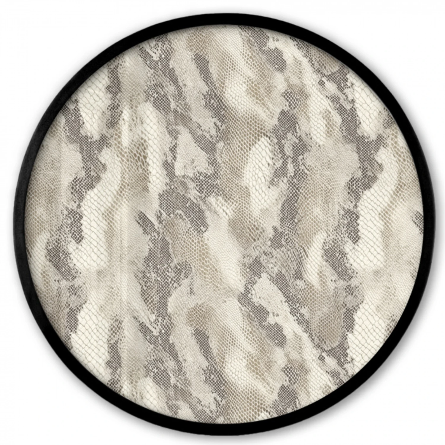 Slang - Patroon - Taupe Fotolijst rond zonder passe partout klein 856 -3d