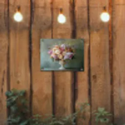 Orchidee - Boeket - Vaas - Bloemen tuinposter los doek klein -sfeer1