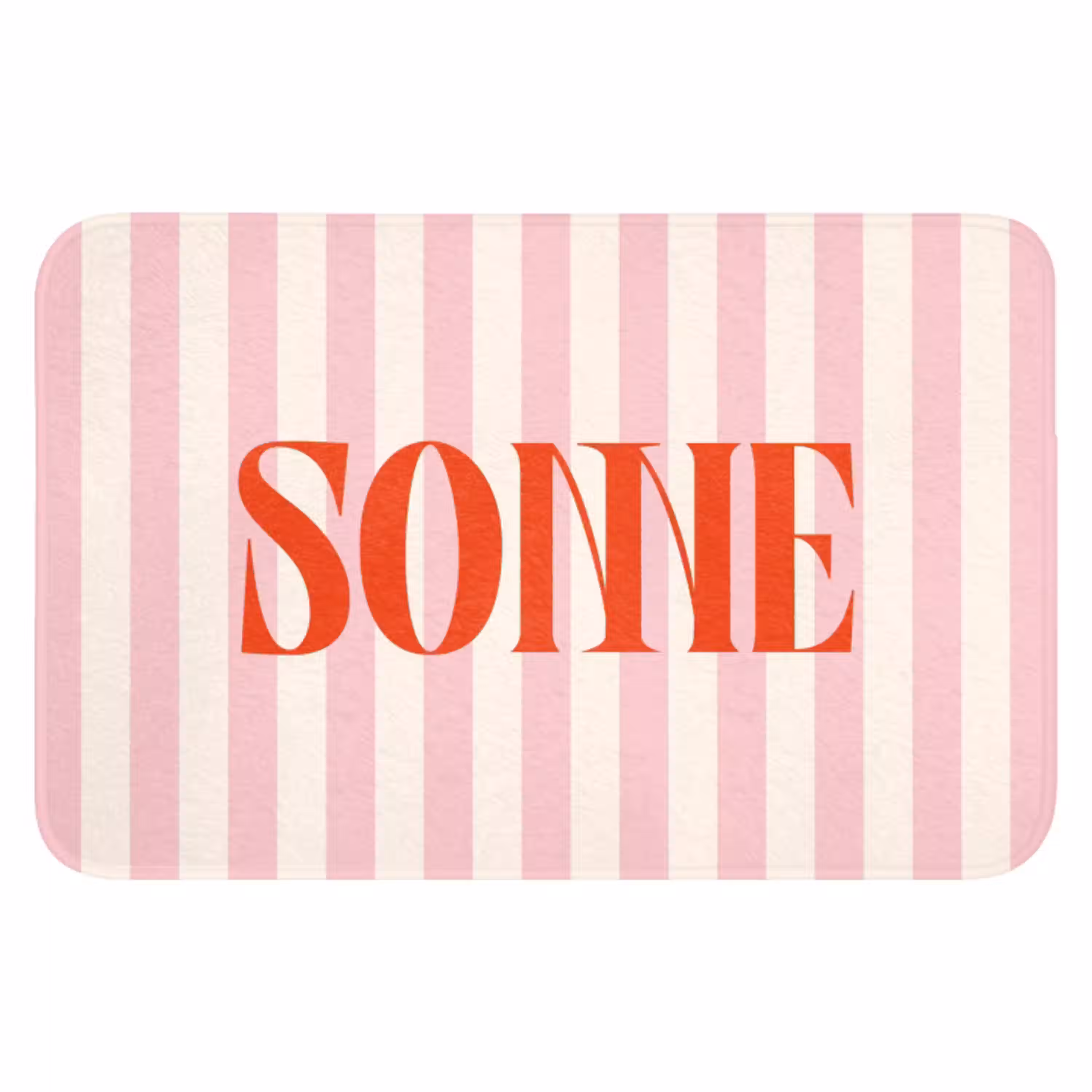 Zachtroze - Rood - Strepen - Sonne WCmat klein -3d